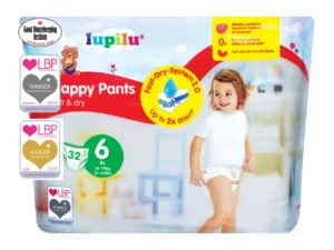 Lupilu Soft&Dry Pants | Dydis 6 (15+ kg) | 64 (2x32) vnt