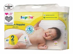 Lupilu Newborn | Dydis 2 (3-6kg) | 60 vnt