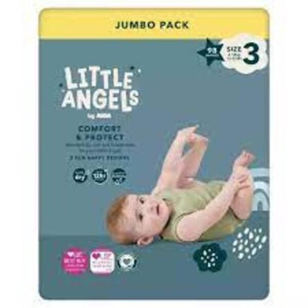 Asda Little Angels Comfort & Protect | Dydis 3 (6-10 kg) | 98 vnt