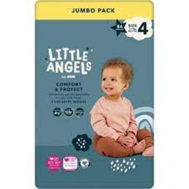 Asda Little Angels Comfort & Protect | Dydis 4 (9-14kg) | 84 vnt