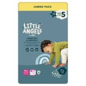 Asda Little Angels Comfort & Protect | Dydis 5 (11-16 kg) | 72 vnt