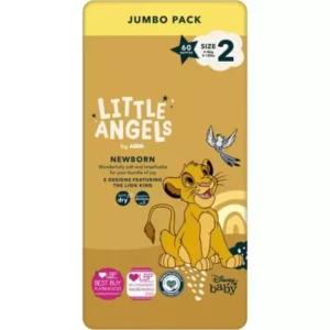 Asda Little Angels Newborn 2 (4-8 kg) – 88 (2x44)vnt