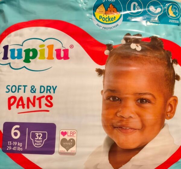 Lupilu Soft&Dry Pants | Dydis 6 (13-19 kg) | 64 (2x32) vnt