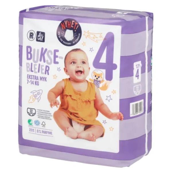 Bleer Bleier Pants | Dydis 4 (7-14 kg) | 44(2x22) vnt