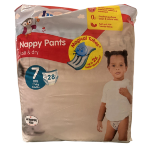 Lupilu Soft&Dry Pants | Dydis 7 (17+ kg) | 56 (2x28) vnt