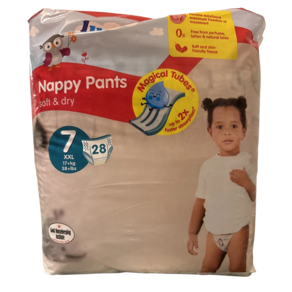 Lupilu Soft&Dry Pants | Dydis 7 (17+ kg) | 56 (2x28) vnt