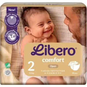 Libero Comfort | Dydis 2 (3-6 kg) | 102 (3x34) vnt