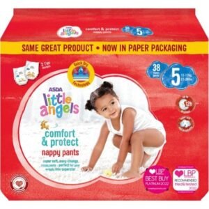 Asda Little Angels Pants | Dydis 5 (12-17kg) | 76(2x38)vnt