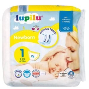 Lupilu Newborn Nappies | Dydis 1 (2-5kg) | 72 (3x24) vnt