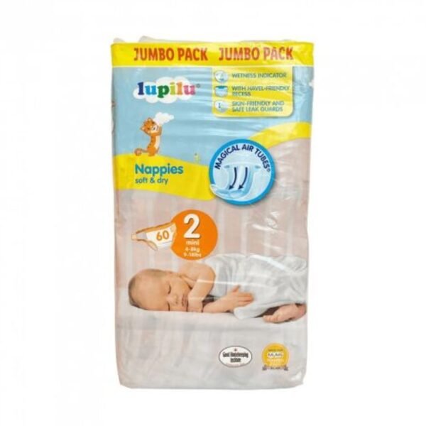 Lupilu Mini | Dydis 2 (3-6kg) | 60 vnt