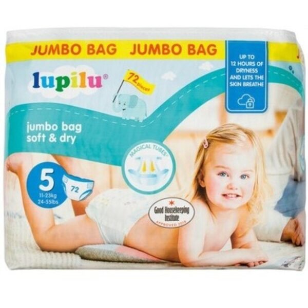 Lupilu Soft&Dry | Dydis 5 (11-16kg) | 72 vnt