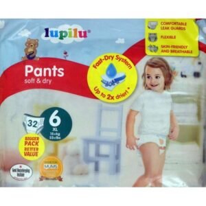 Lupilu Soft&Dry Pants | Dydis 6 (15+ kg) | 64 (2x32) vnt