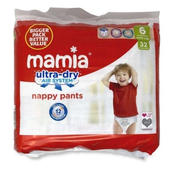 Mamia Nappy pants | Dydis 6 (15+ kg) | (2x32vnt) 64vnt