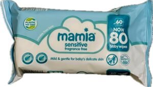 Drėgnos servetėlės Mamia Sensitive (80vnt)