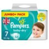 Pampers Baby Dry | Dydis 7 (15+ kg) | 58 vnt