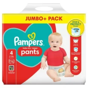 Pampers Baby Dry Pants | Dydis 4 (9-15 kg) | 72 vnt