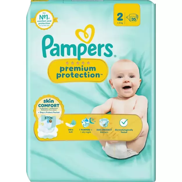 Pampers Premium Protection | Dydis 2 (4-8 kg) | 140(4x35)vnt