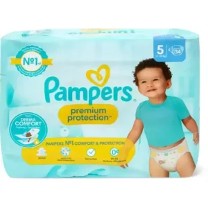 Pampers Premium Protection | Dydis 5 (11-16 kg) | 34 vnt