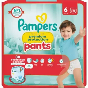 Pampers Premium Protection Pants | Dydis 6 (15+ kg) | 27vnt