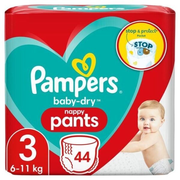 Pampers Baby Dry Pants | Dydis 3 (6-10 kg) | 88 (2x44) vnt