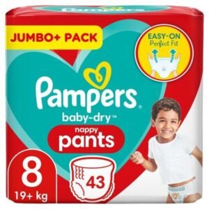 Pampers Baby Dry Nappy Pants | Dydis 8 (17+ kg) | 44 vnt